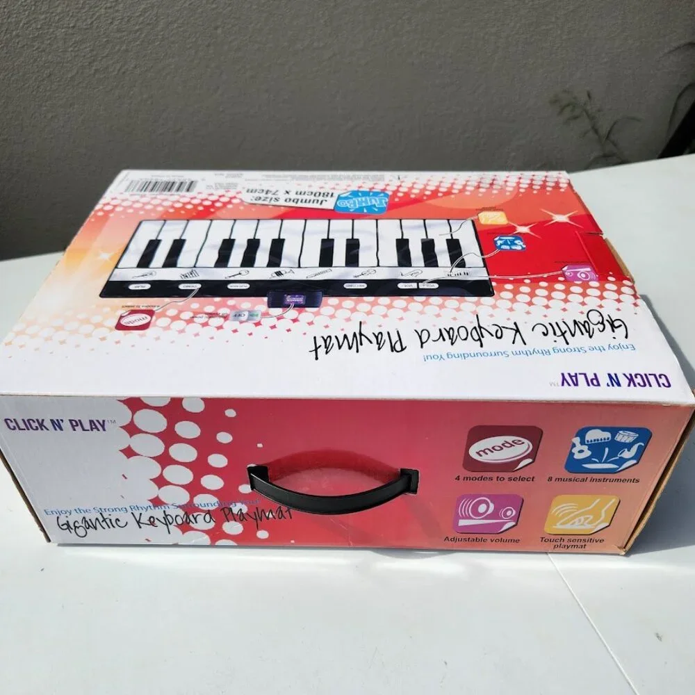 New Giant Floor Piano Keyboard Playmat Foldable Mat Musical Instrument Toddler K